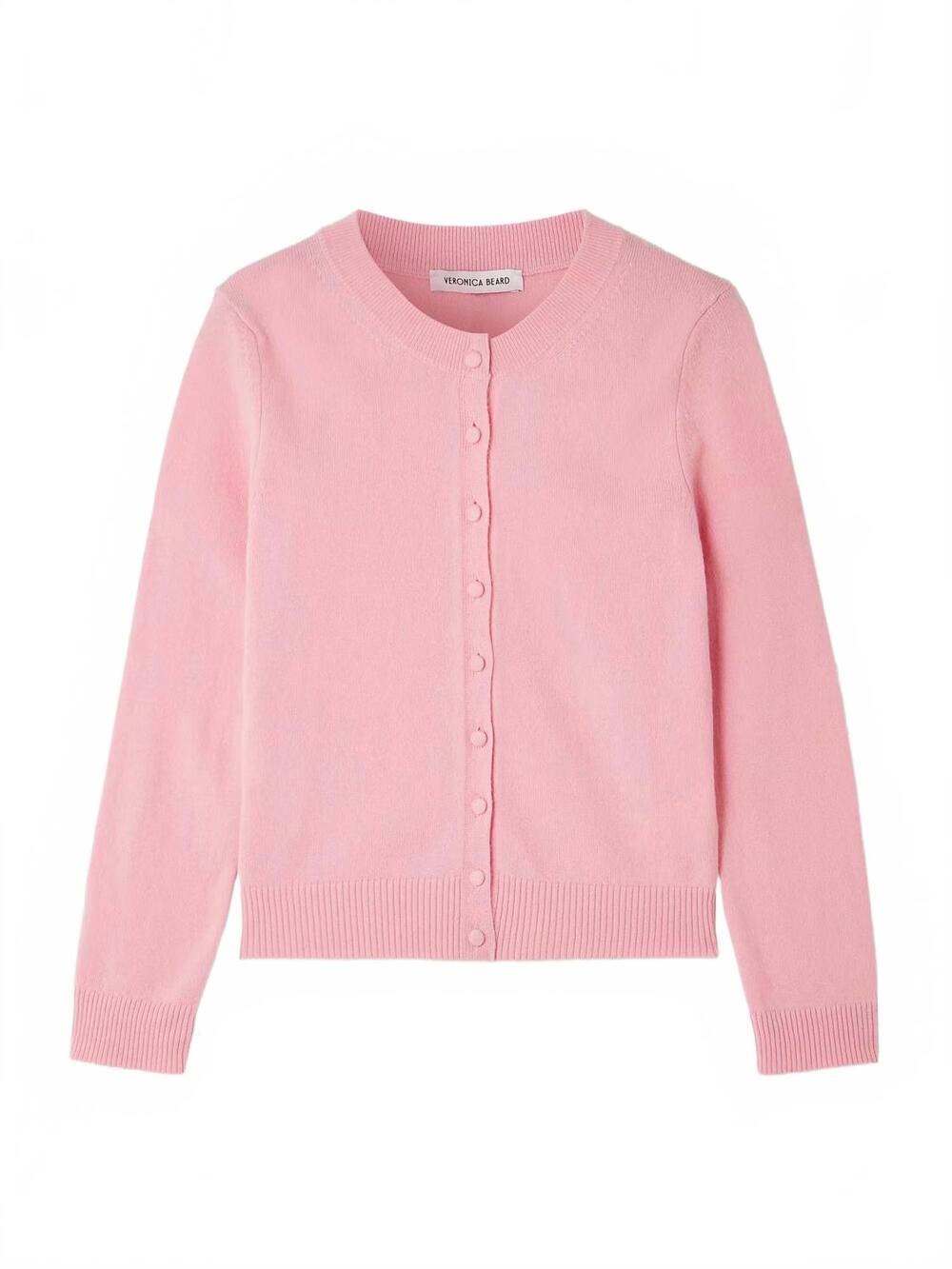 NEW VERONICA BEARD women's daro cashmere cardigan in petal
